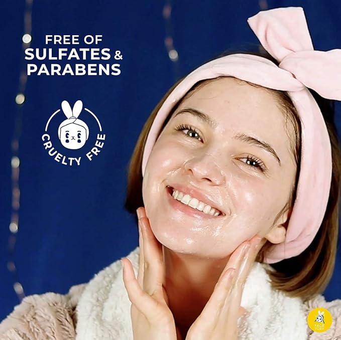 FACETORY FaceMasks Mask Skin Care โ MOON VELVET Face Masks Skin Care with Sodium Hyaluronate & Shea Butter | Face Mask Spa Moisturizing Treatment (10 Pack)