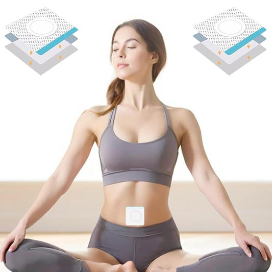 Disposable Castor Oil Pack Wraps, 50 Count โ 3.2" Organic Cotton Belly Button Pads, Self-Adhesive & Leak-Proof, One-Time Use Cotton Patches for Clean Application