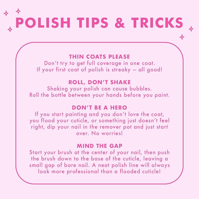 Olive & June Best Sellers Nail Polish Set | Includes 3 Long Lasting Shades (Cockatoo, Pink Sands, Hibiscus) + Super Glossy Top Coat | Vegan, Cruelty-Free | Salon-Quality Results at Home