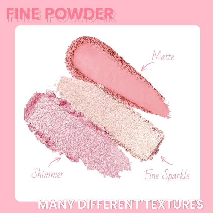 AMY'S DIARY 12Color Matte Shimmer Light Pink Eyeshadow Palette, Long-Lasting, and Highly Pigmented Eye Shadow. Elevate Your Eye Makeup– Unleash Your Unique Style