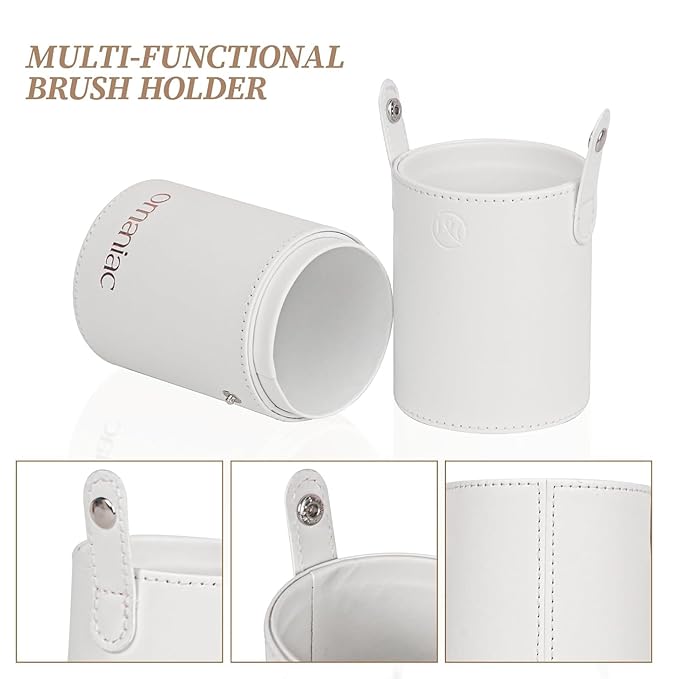 OMANIAC Makeup Brush Set, 20Pcs Professional Makeup Brushes for Foundation,Powder,Eyeshadow,Concealer Cream,Blush Buffe etc,with White Makeup Brushes Kit Case