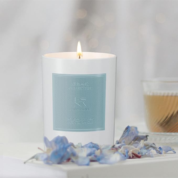 Luxury Scented Candle Hand Poured All Natural Soy Wax Essential Oil Stress Relief Candle for Home Scented Aromatherapy Birthday Gifts for Women Christmas Gifts for mom Couples 50 hrs