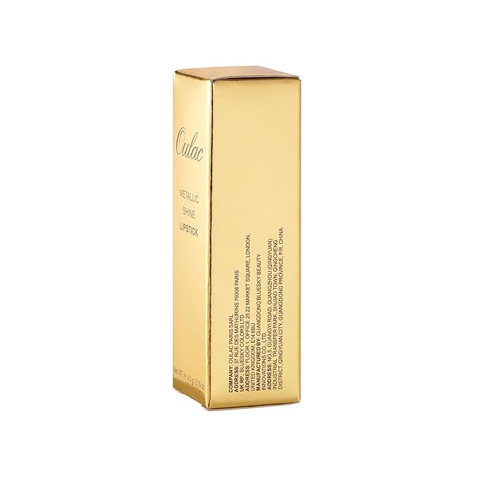 Oulac Glitter Lipstick for Women with Metallic 3D Shine Lightweight Hydrating Formula, High Impact Lip Color, Vegan Beauty, Sheer Coverage Lip Makeup, Christmas Gifts for Women, Free to be(26)