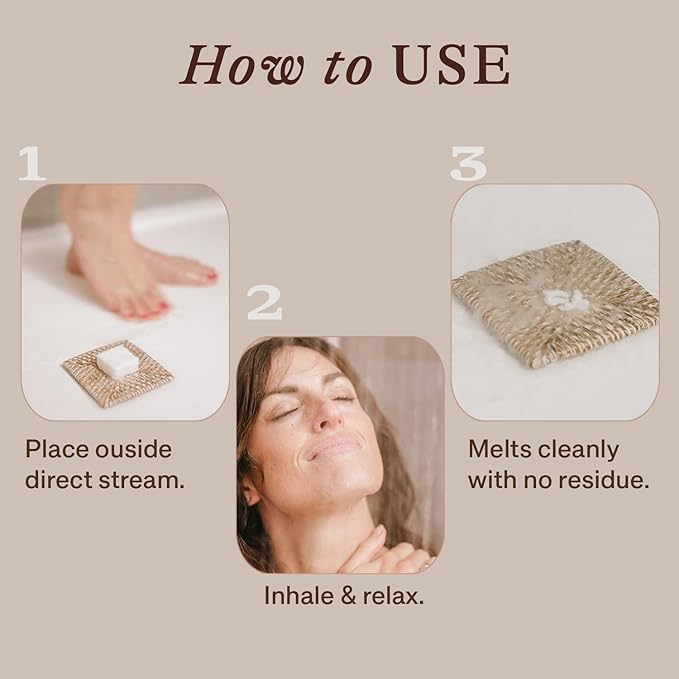 Lavender Shower Steamers Aromatherapy โ USA Made with Bergamot Essential Oil, Large Shower Tablets for Women & Men, Christmas Spa Gifts for Her, Stress Relief & Relaxing Calming Pamper Gifts