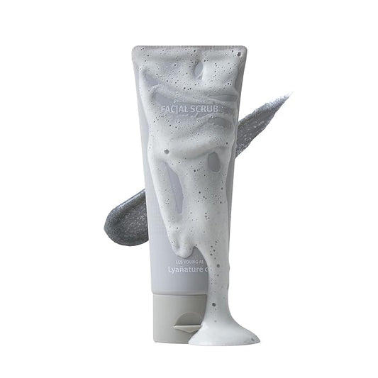 FACIAL SCRUB – Organic Koean Face Scrub, All Natural Face Wash & Exfoliating Cleanser for Sensitive Skin, Deep Cleansing & Dead Skin Remover, Non-Toxic & Paraben-Free (3.53 fl oz / 100g)