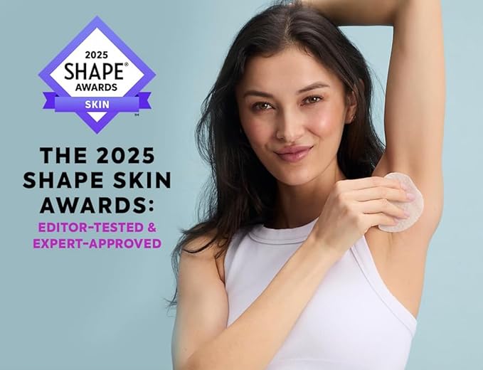 Deodorant Wipes, Dermatologist Developed & Patented, Anti-Odorant Body Wipes, Natural Formula, Travel Friendly Deodorant, Perfect for Travel Women/Men, Individually Wrapped, 30PK