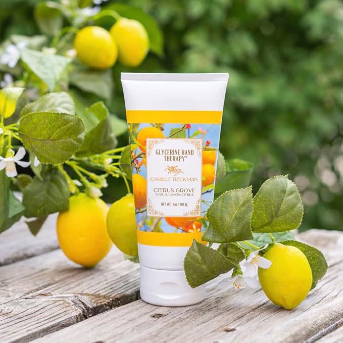 Camille Beckman Glycerine Hand Therapy Cream, Citrus Grove, 6 Ounce