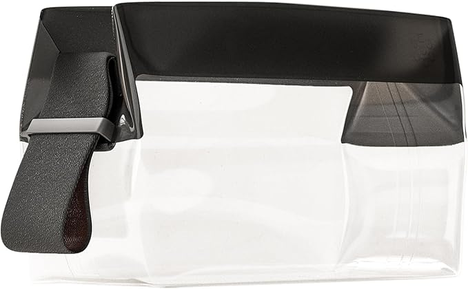 Cadence Parcel - Clear Dopp Kit with Magnetic Closure - Durable and Leak-Resistant Travel Toiletry Kit - TSA-Compliant & Modular Design - Hygiene Bag for Travel Essentials - .5 Qt - Ink