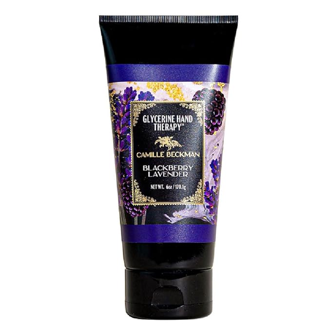 Camille Beckman Glycerine Hand Therapy Cream, Blackberry Lavender, 6 Ounce
