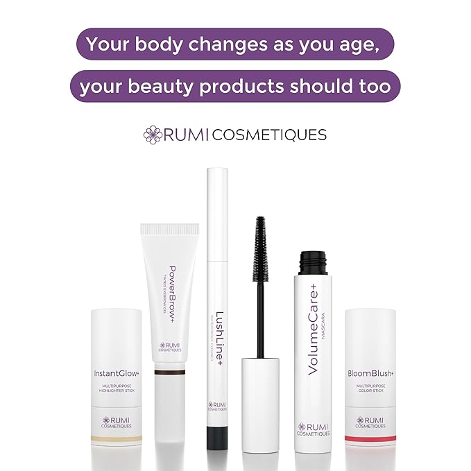 Rumi Cosmetiques LushLine+ Waterproof Eyeliner Pencil For Older Women - Smudge Proof, Long-Lasting, Non Toxic, Soft Glide - Safe For Sensitive Eyes (Natural Grey)