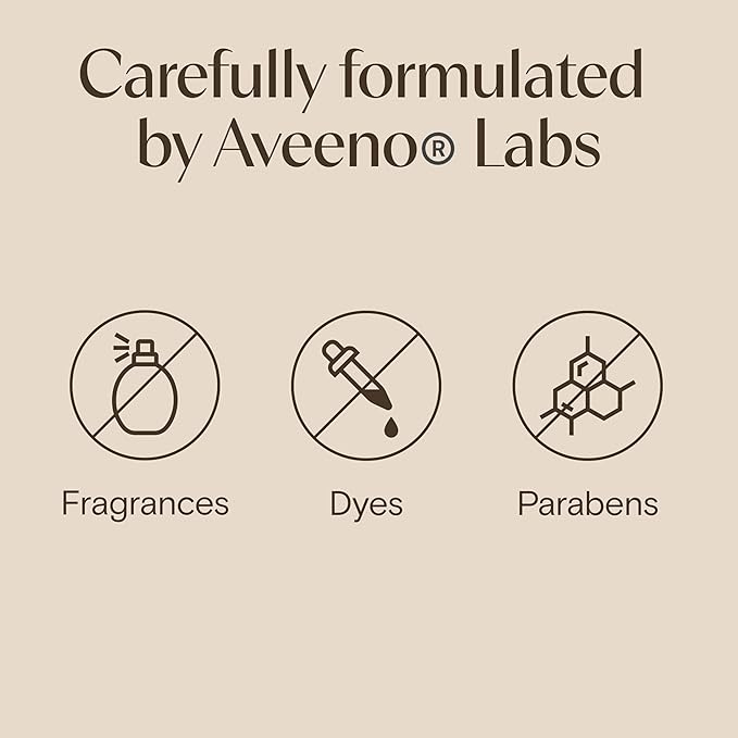 Aveeno Daily Moisturizing Face Lotion with Soothing Prebiotic Oat, Gentle Lotion Nourishes Normal to Dry Skin With Moisture, Sensitive Skin, Fragrance-Free, 12 fl. oz