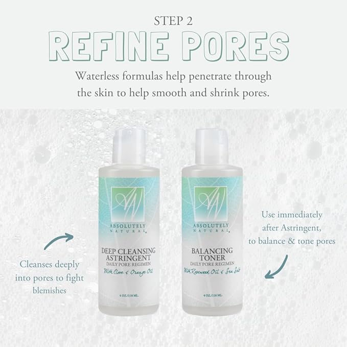 Deep Cleansing Face Astringent Helps with Oily Skin & Acne Face Wash with Clove and Orange Oil Made in The U.S.