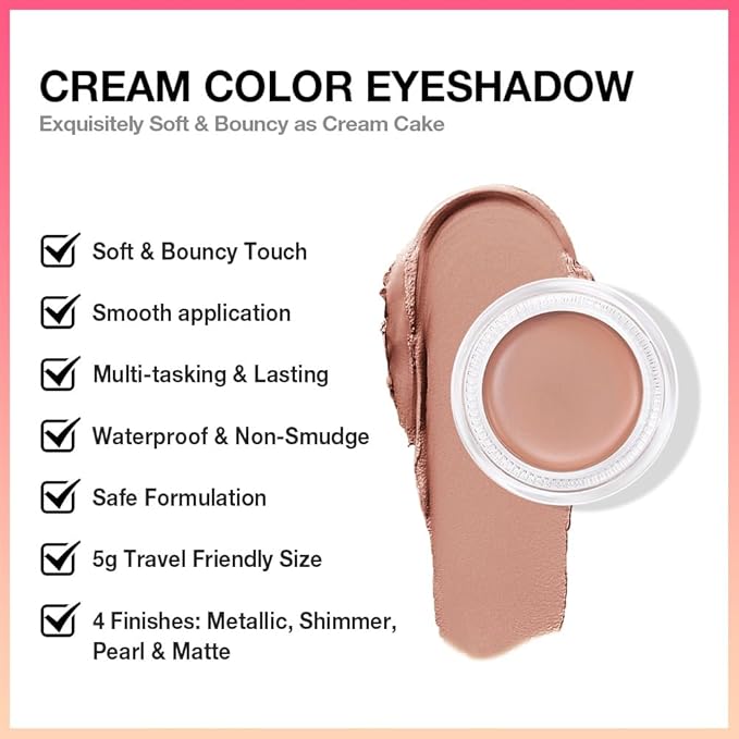 Single Cream Nude Brown Matte Eyeshadow Palette Makeup, Natural Single Mini Instant Holographic Eyeshadow For Women, Sombras Crema Para Ojos, Talc, Paraben & Cruelty Free, R03