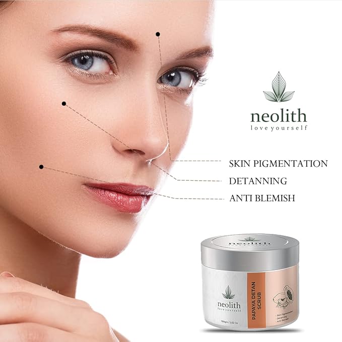 Papaya De tan Face & Body Scrub Organic 100 Gm