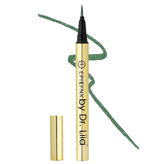 Waterproof Liquid Eyeliner - Smudge-Proof, Long-Lasting Vegan Liquid Eyeliner Pen with Precision Tip for Smooth Application, Gluten-Free, Hypoallergenic Eye Liner - 2mL Shimmer Spring Green