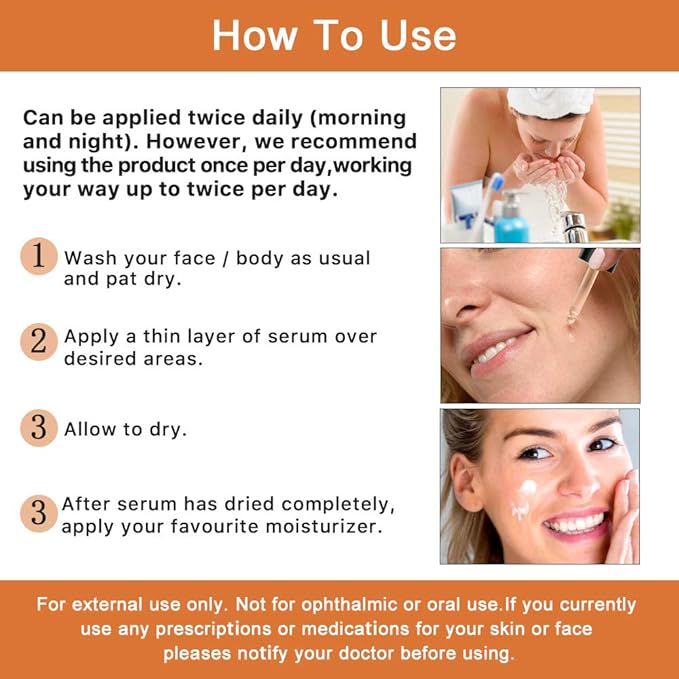 Premium 20% ๐ฏ๐ข๐ญ๐๐ฆ๐ข๐ง ๐ ๐ฌ๐๐ซ๐ฎ๐ฆ - (2PACK) with Hyaluronic Acid, Retinol & Amino Acids - Boost Skin Collagen,Hydrate & Plump Skin, Anti Aging & Wrinkle Facial Serum