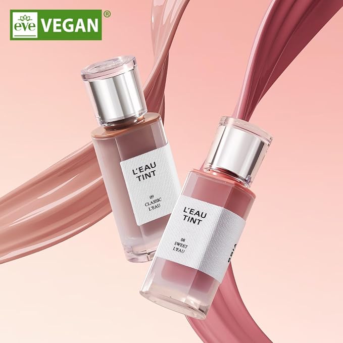 BBIA LโEAU Tint โ Glossy & Glow Lip Stain, Watery Lip Tint, Non-Sticky, High Shine Finish, Long-lasting, Moisturizing, Lightweight, Natural, Daily Use, Vegan, Korean Lip Makeup (03 LILAC L'EAU)