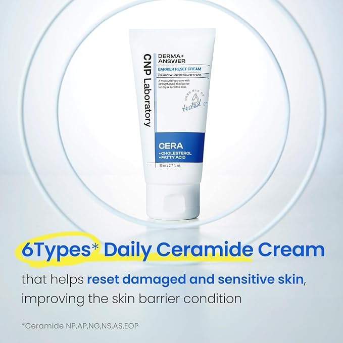 CNP Barrier Reset Cream - Deep Hydration, Strengthen Barrier, Ceramide, Suitable for Dry, Sensitive Skin, Korean Skin Care, 2.7 fl. oz.
