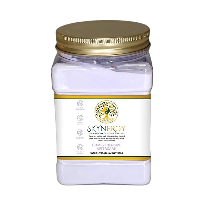 Comprehensive Aftercare Jelly Masks - Professional Grade Hydroglo Peel Off Face Mask for Skin Hydration, Radiance, Reduced Wrinkles, Fine Lines, Inflammation & Pigmentation | 30 fl oz