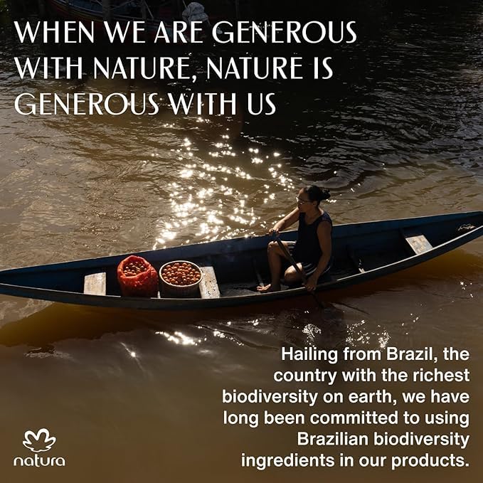 Natura - Ekos Tukumã Replenishing Exfoliating Shower Gel - Natural Exfoliants - 94% Natural - Body Wash - Vegan Skin Care - Brazilian Beauty Secrets - Self Care & Body Care - 6.2 fl oz (185ml)