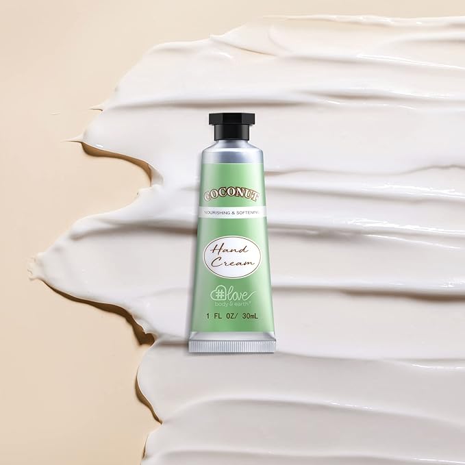 BODY & EARTH # LOVE Hand Cream Gift Set Hand Lotion Sets for Women Gift, Pack of 6 Advanced Repair Hand Cream for Dry Hands Non-greasy, Mothers Day Gifts for Mom, Women Birthday Gift for Her