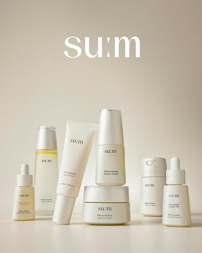 SU:M Micro-Active Repair Serum (1.69 fl oz) - Korean Skincare for Deep Hydration, Boost Vitality, and Skin Barrier Strengthening. with Tru-Active™ and Biopeptide 190™.