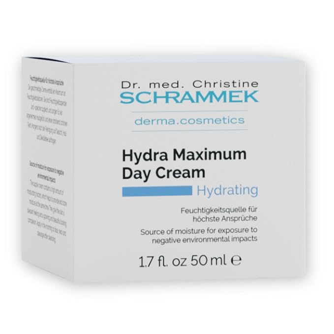 Hydra Maximum Day Cream (1.7 fl oz) - Deep Moisture for Skin - Hyaluronic Acid - Face Moisturizer - Face Cream - Skin Care - Dr. Schrammek