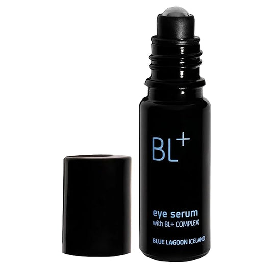 Blue Lagoon - BL+The Eye Serum For Dark Circles, Puffiness, Hydration - Cooling Roller Ball Applicator Firming Wrinkle Treatment - Under Eye Serum - Dark Circles Treatment (0.33 fl oz | 10 ml)