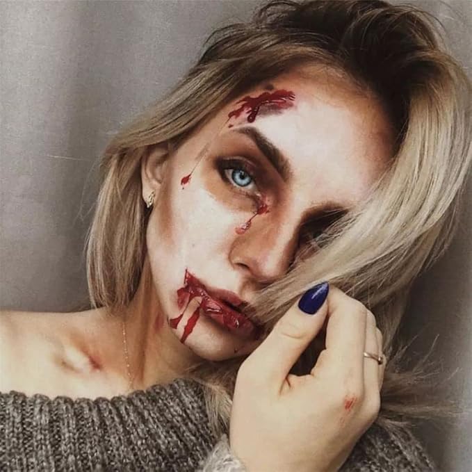 Go Ho 6 Colors Flesh Face Body Paint,Cream Washable Formula Face Painting for Halloween Cosplay,Body Paint SFX Makeup Palette,Professional Face Paint Vampire Zombie Makeup