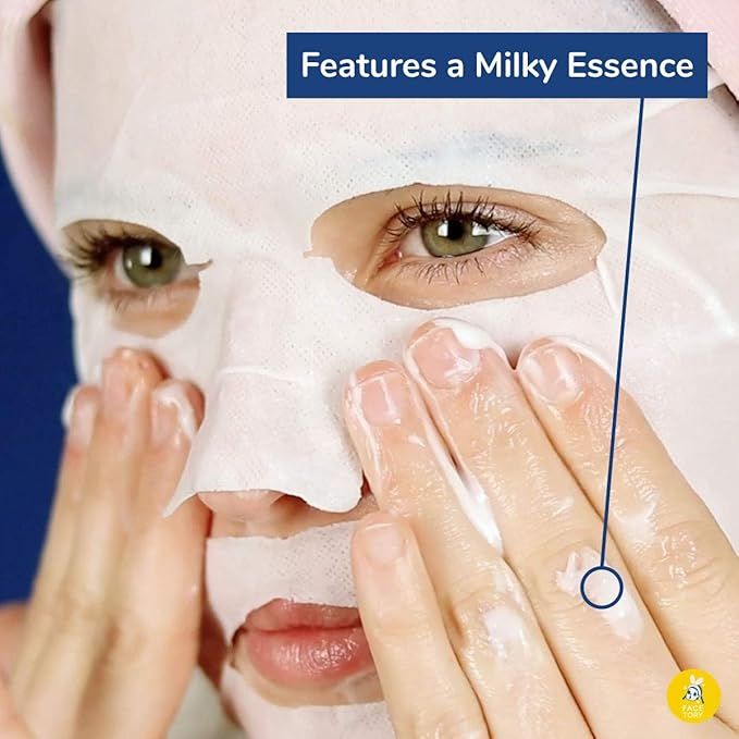 FACETORY FaceMasks Mask Skin Care โ MOON VELVET Face Masks Skin Care with Sodium Hyaluronate & Shea Butter | Face Mask Spa Moisturizing Treatment (10 Pack)