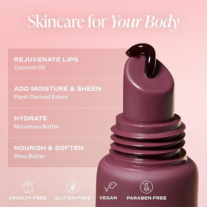 Saltair Hydrating Lip Oil Balm, Clear and Tinted Lip Gloss, Essentials Shades 5-Pack. Moisturizing Vegan Conditioning for Dry Cracked Lips with Glossy High-Shine Finish. Coconut Vanilla Flavor