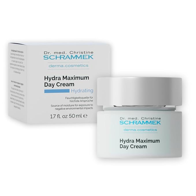 Hydra Maximum Day Cream (1.7 fl oz) - Deep Moisture for Skin - Hyaluronic Acid - Face Moisturizer - Face Cream - Skin Care - Dr. Schrammek