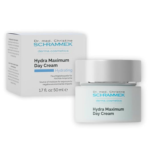 Hydra Maximum Day Cream (1.7 fl oz) - Deep Moisture for Skin - Hyaluronic Acid - Face Moisturizer - Face Cream - Skin Care - Dr. Schrammek