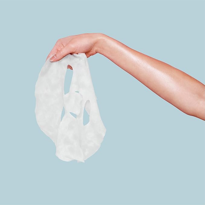 ESW Beauty The Blue Dream - Moisture Repair Raw Juice Face Mask (6-Pack) - Hydrating with Blue Spirulina, Coconut Water & Agave for Dry, Sensitive Skin - Replenishes & Fights Aging