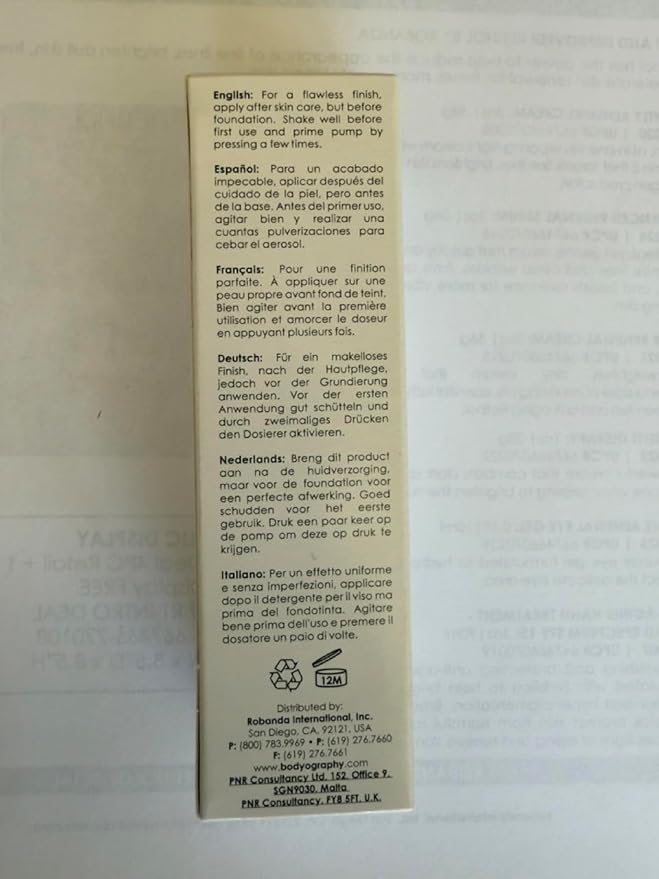 BODYOGRAPHY - Foundation Primer (Neutral): Flawless Anti-Aging Salon Makeup Primer w/Vitamin E, A, Jojoba, Grapeseed Oil | Control Shine | Gluten-Free, Cruelty-Free, 1 oz.