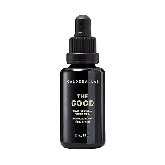 Caldera + Lab The Good | Men's Organic Moisturizing Face Serum for Dry, Sensitive, & Normal Skin โ Vegan, Natural & Antioxidant Packed Skincare Facial Oil