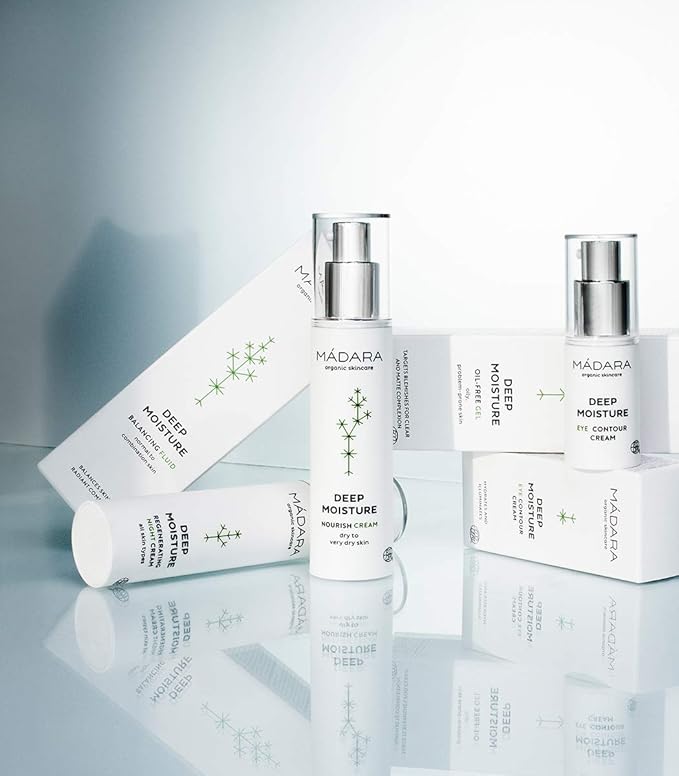 MรDARA Organic Skincare | Deep Moisture Nourish Cream - 1.7oz Soothing and ultra-hydrating moisturiser for dry skin, With hyaluronic acid and nutrient-rich plant extracts, Vegan, Ecocert certified
