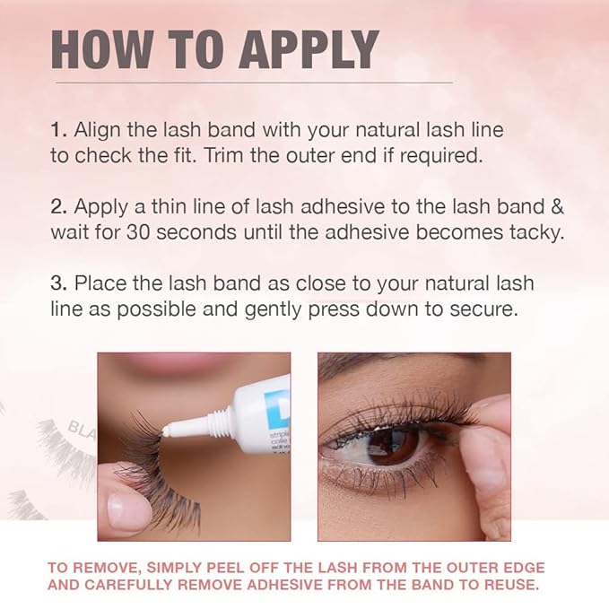 Ardell False Eyelashes Wispy Lashes, Easy Application, Natural Look, Reusable Lashes - Black, 2 Pack