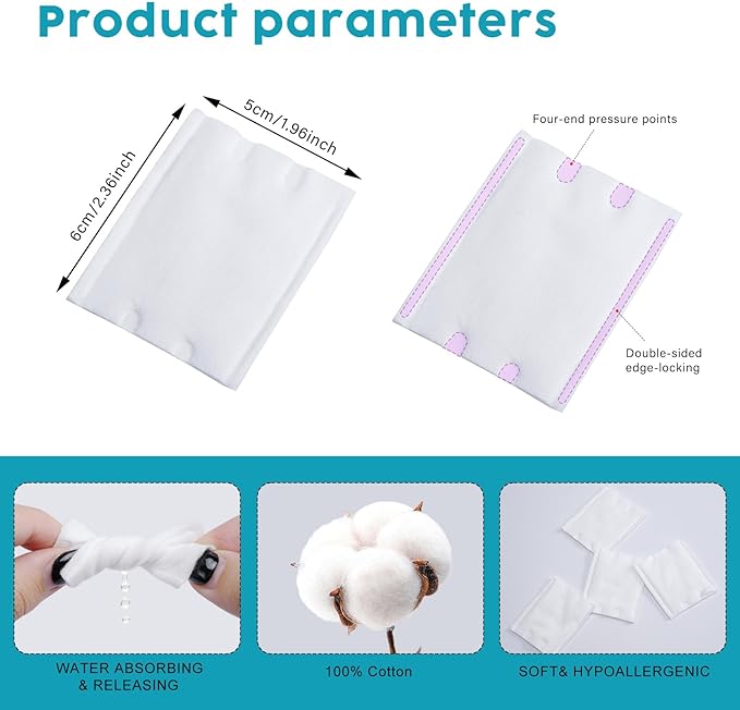 Premium Cotton Pads for Face (200 Count) - Natural High-Quality Makeup Removers, 100% Pure Cotton, Ultra-Soft & Lint-Free, Gentle for Toning, Facial, Eyes & Lips