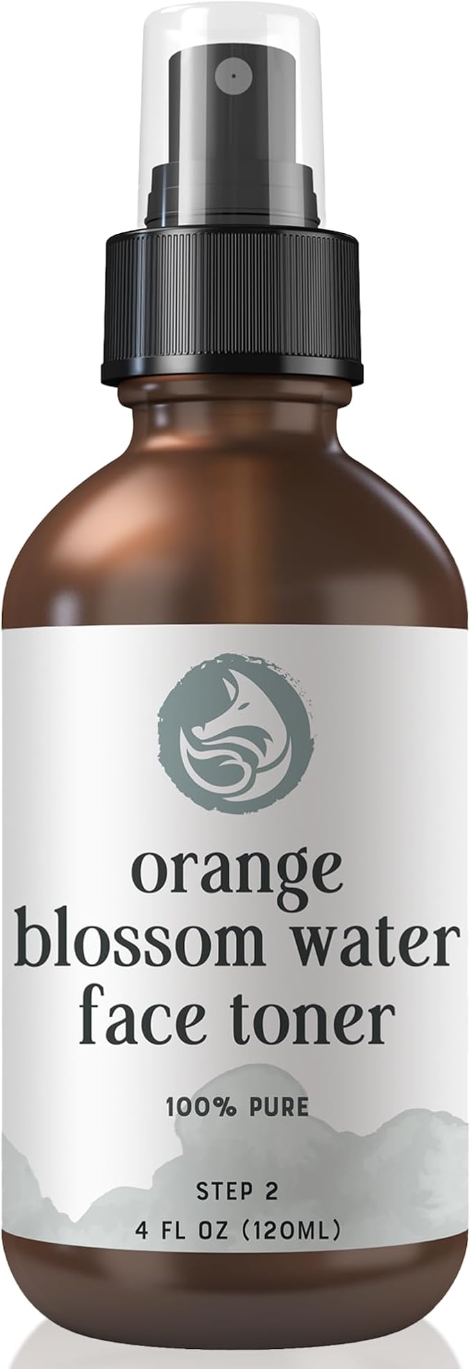 Orange Blossom Water Face Toner - Alcohol-Free Daily Facial Toner Spray 100% Natural for Sensitive Skin Acne and Breakouts - Best to Tone Tighten and Clear Pores - 120mL/4.oz by Foxbrim