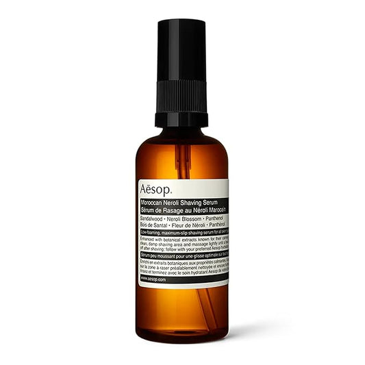 Aesop Moroccan Neroli Shaving Serum | Razor Bump Treatment | Calms and Softens Skin | Maximum Slip For Razor-Close Shave 100 ml / 3.3 oz