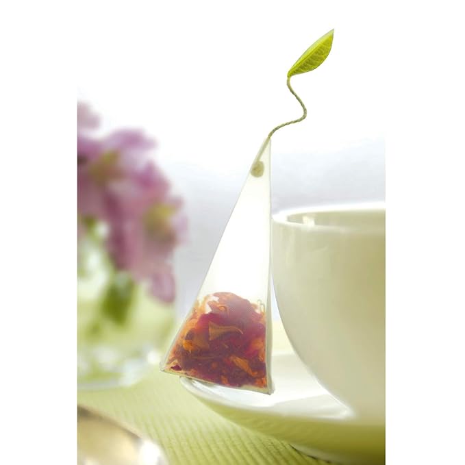 Tea Forte Assorted Black Tea Petite Presentation Box Tea Gift Set Sampler, 10 Count, 2 of Each Variety Individually Wrapped Handcrafted Pyramid Infuser Bags