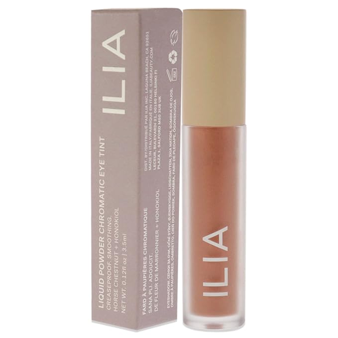 ILIA - Chromatic Liquid Powder Eye Tint | Cream-to-Powder Eyeshadow, Smudge-Resistant, Quick-Dry, Weightless, Water-Based | Non-Toxic, Vegan, Cruelty-Free, Clean Makeup (Mythic, 0.12 fl oz | 3.5 ml)