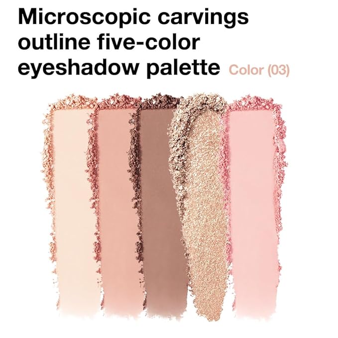 5 Colors Eyeshadow Palette Makeup, Matte Shimmer Eye Shadow Palette, Long Lasting Naturing-Looking, paleta de sombras de ojos,Everyday to Eye Makeup Looks,Vegan & Cruelty-free 03#