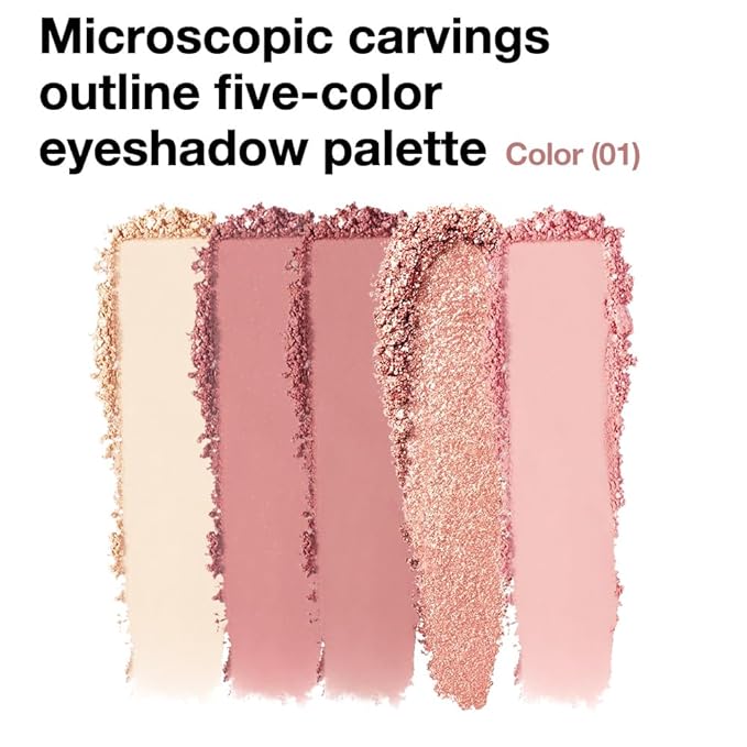 5 Colors Eyeshadow Palette Makeup, Matte Shimmer Eye Shadow Palette, Long Lasting Naturing-Looking, paleta de sombras de ojos,Everyday to Eye Makeup Looks,Vegan & Cruelty-free 01#