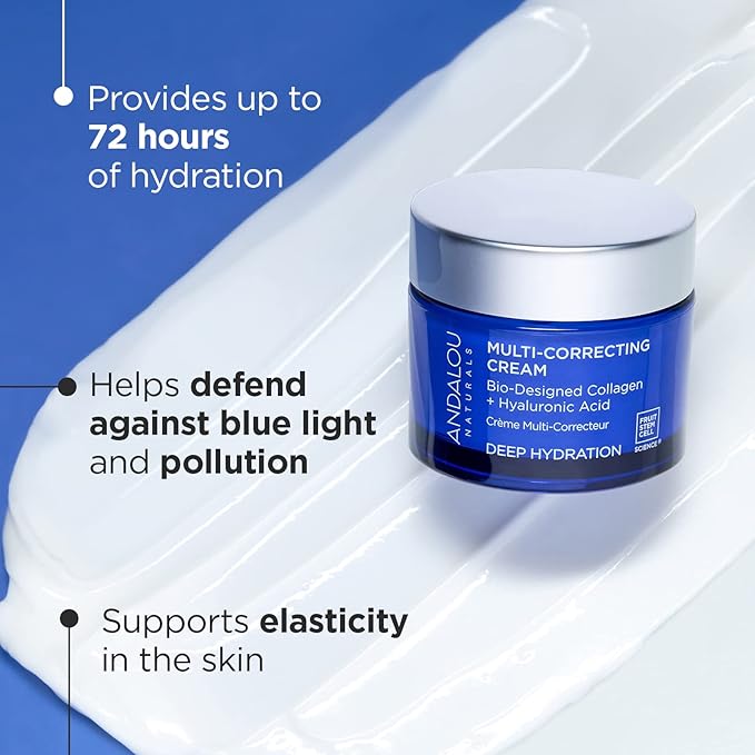 Andalou Naturals Deep Hydration, Multi-Correcting Cream, 1.7 fl oz (50 ml)