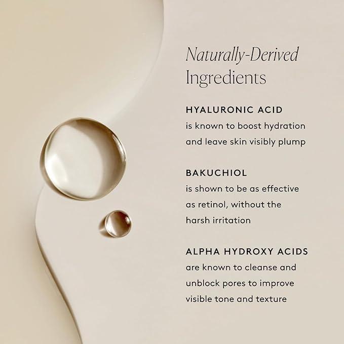 Naked & Thriving Wrinkle-Fighter Set, Includes Renew Resurfacing Night Serum (30 mL) & Illuminate C+ Serum (30 mL), Clinical Results, Dermatologist Loved, Hylauronic Acid & Bakuchiol (Set of 2)