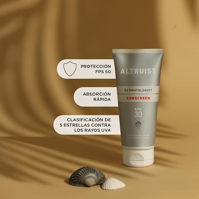 Altruist. Dermatologist Sunscreen. Broad Spectrum SPF 30 & high UVA Protection 200 ml - Pack of 2