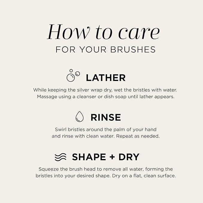 HALEYS Crease Eyeshadow Brush, Medium Fluffy Tapered Brush, Soft, Easy Blending Makeup Tool, Seamless, Multi-tasking Makeup Brush for Cream and Powder, High-end Synthetic Bristles, Vegan + CF