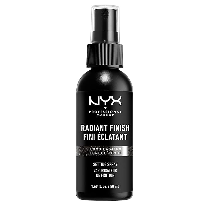 NYX PROFESSIONAL MAKEUP Makeup Setting Spray - Radiant Finish, Long-Lasting Face Mist with Micro Pearls, Vegan Formula